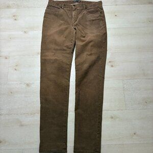 Vince Men's Brown Dylan 5-Pocket Corduroy Pants Size 32